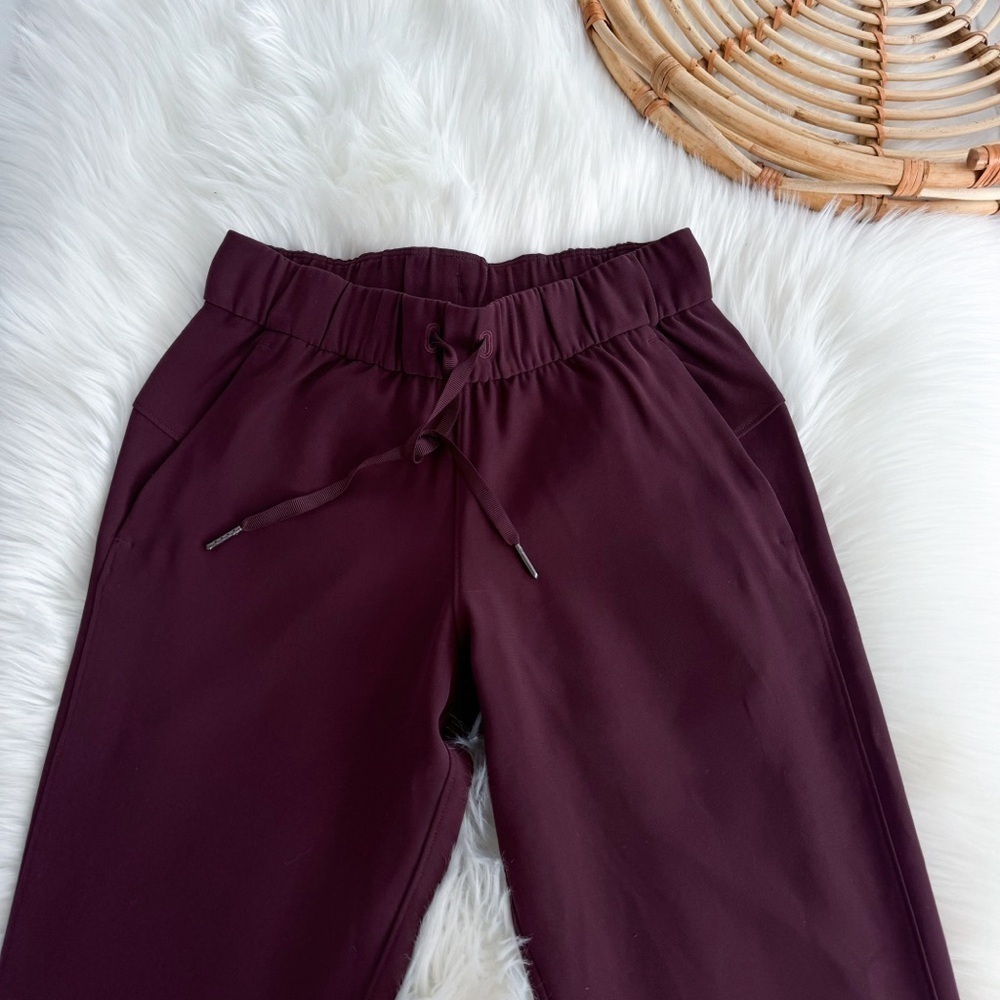 Lululemon On the Fly Jogger Luxtreme Garnet Burgundy Drawstrings Pants - Picture 7 of 13